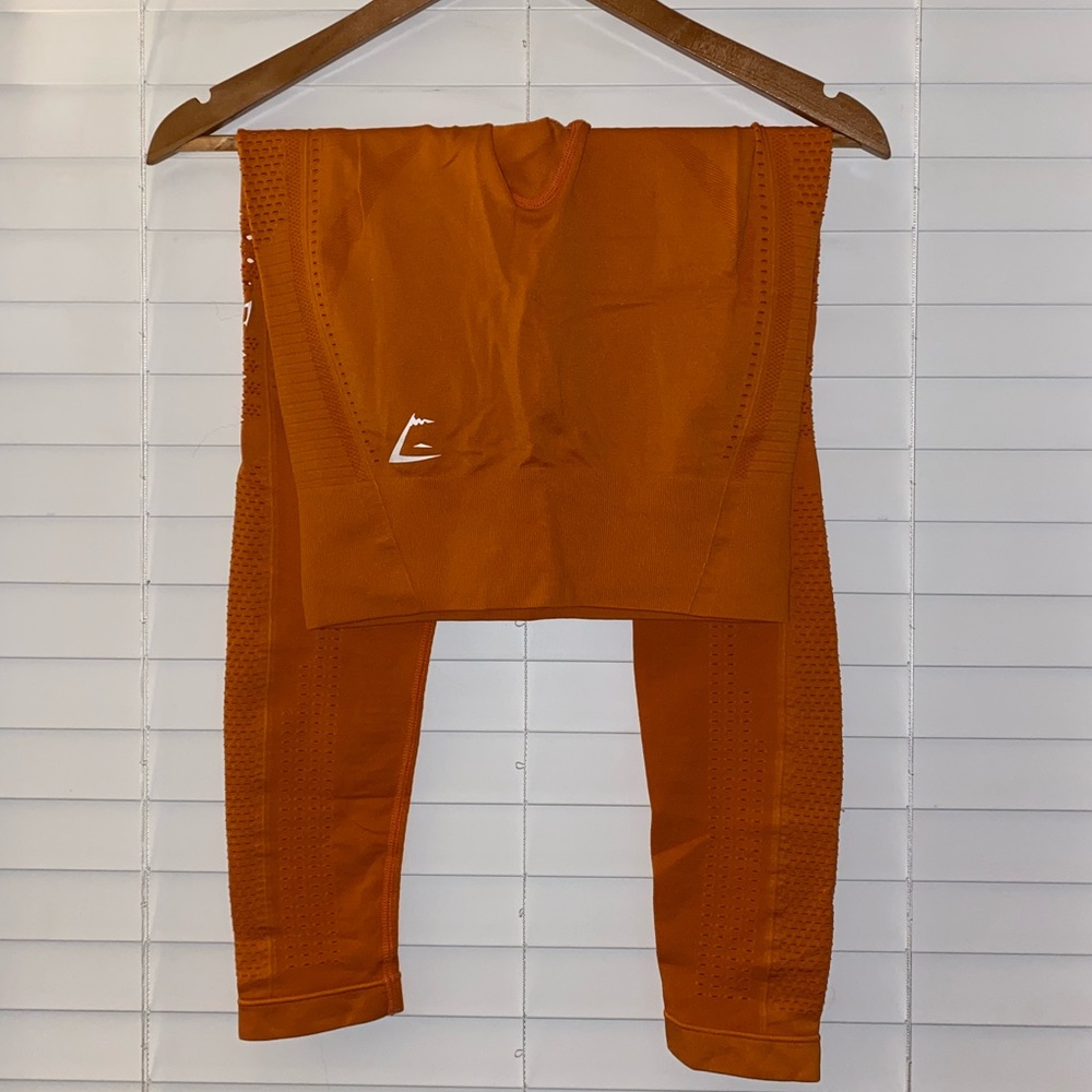 High waist Orange Gymshark Energy Leggings